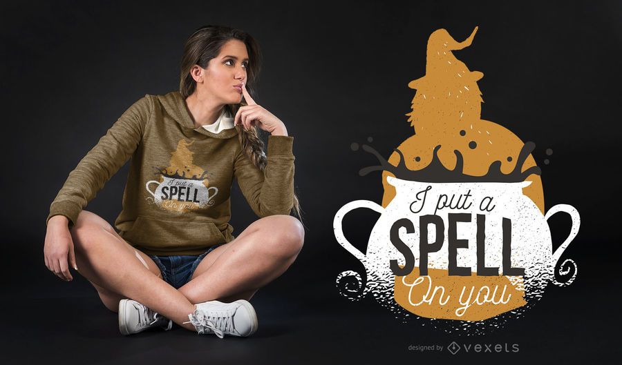 Witches Lettering T-shirt Design Witches Lettering T-shirt Design