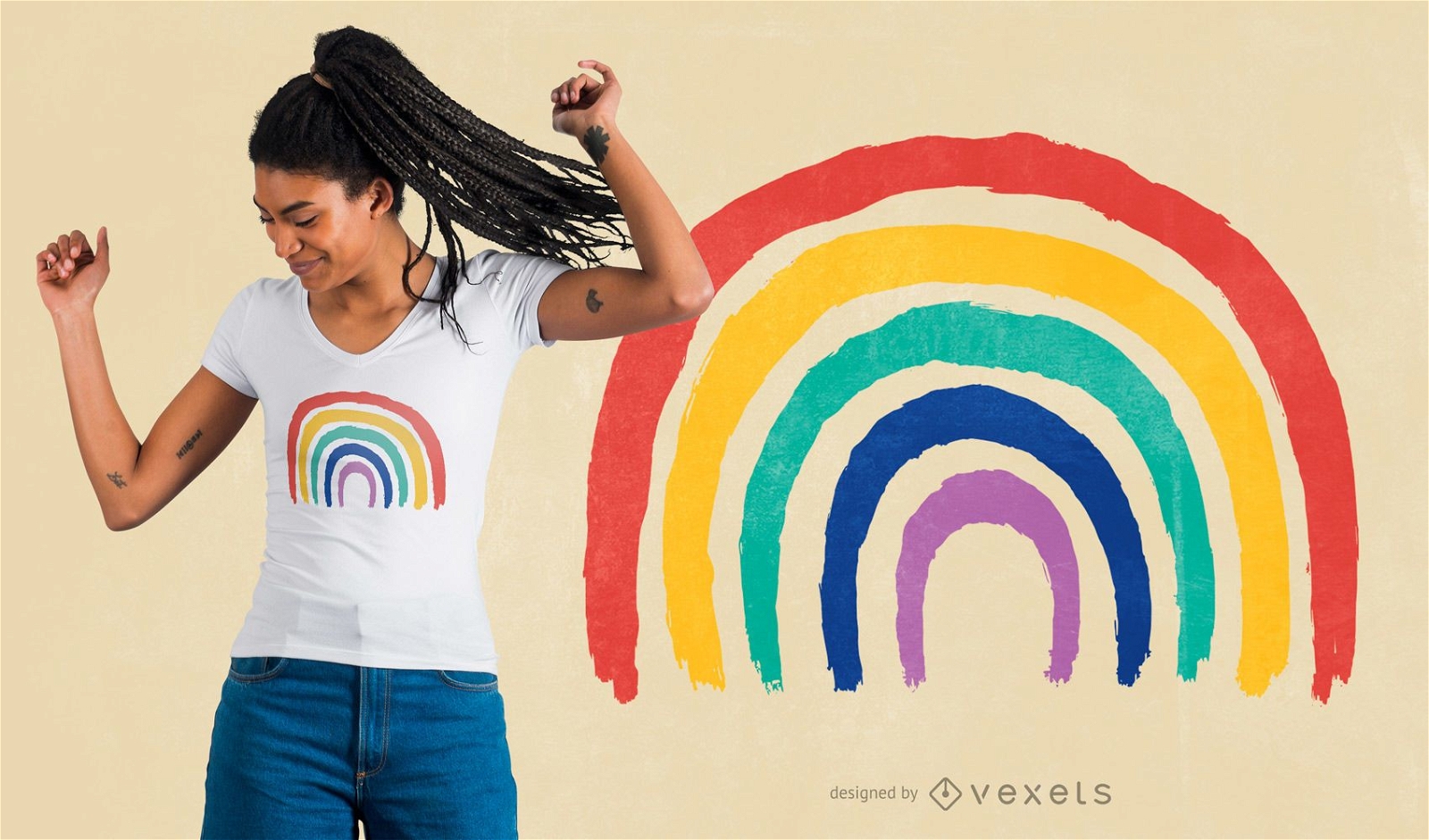 Design de camisetas Kids Rainbow
