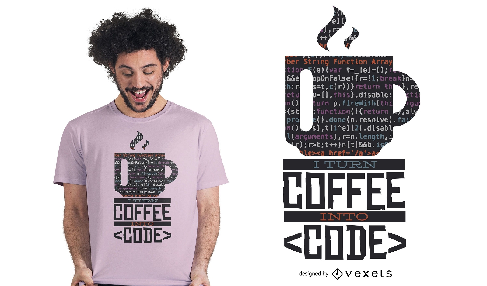 Desarrollador Coffee T-Shirt Design