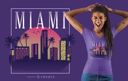Retro Style Miami T-shirt Design Retro Style Miami T-shirt Design