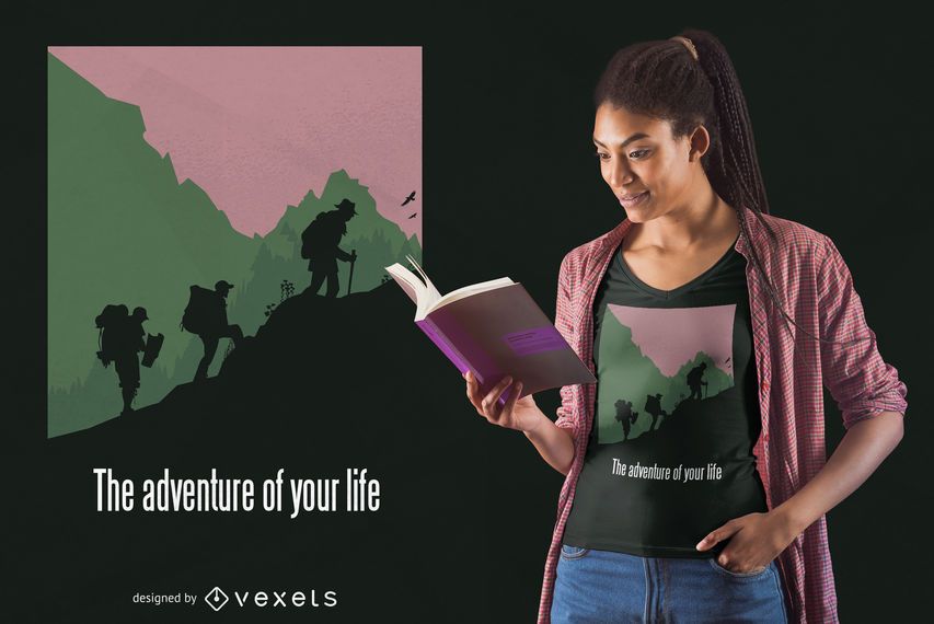 Life adventure hiking t-shirt design Life adventure hiking t-shirt design