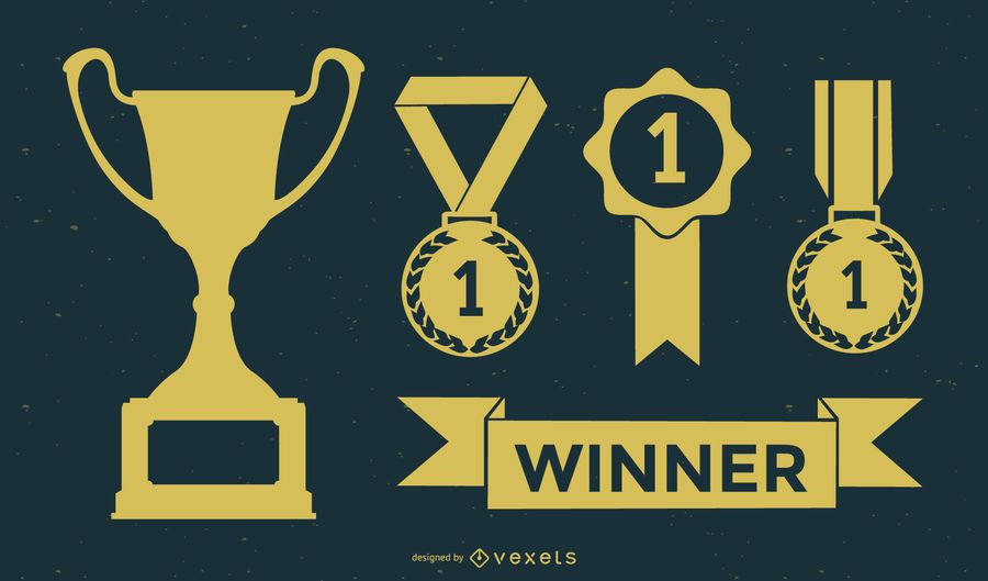 Award silhouette set Award silhouette set
