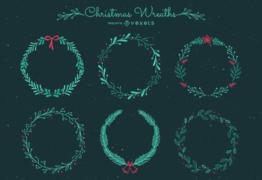 Conjunto de molduras de natal