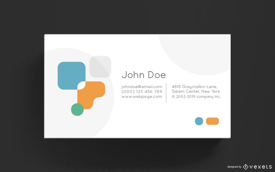 Abstract Elements Business Card Template Abstract Elements Business Card Template