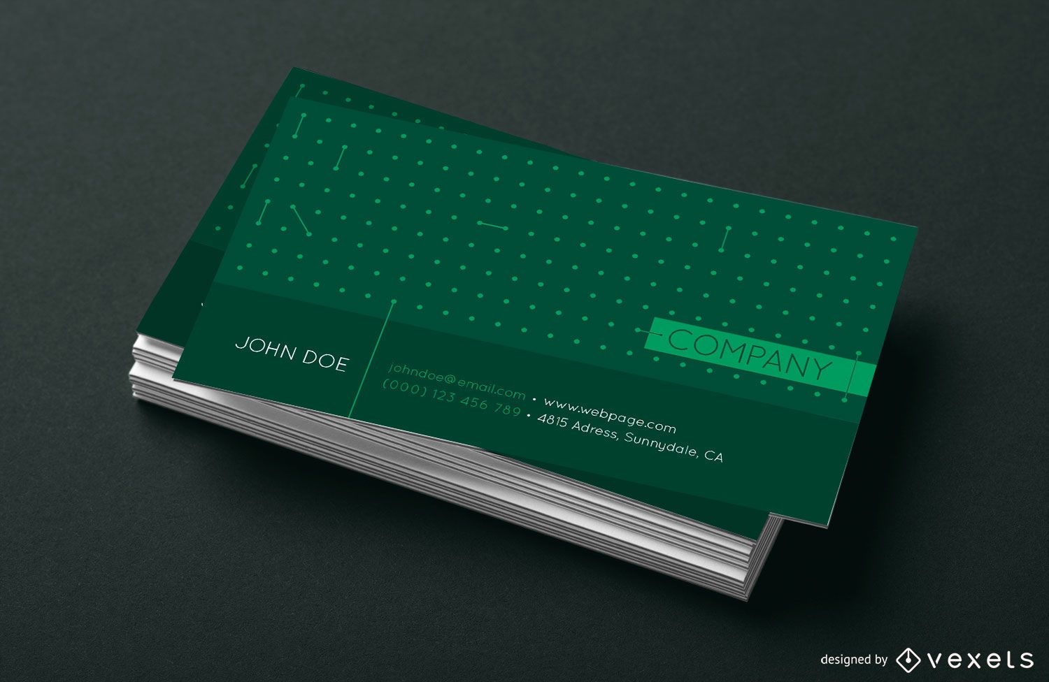 Business card dots design