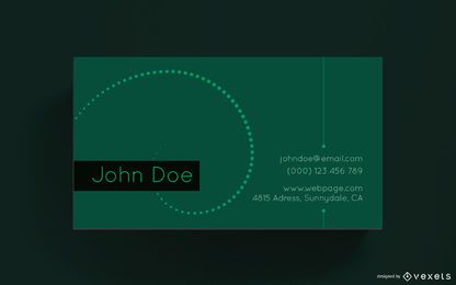 Diseño simple de tarjeta de visita