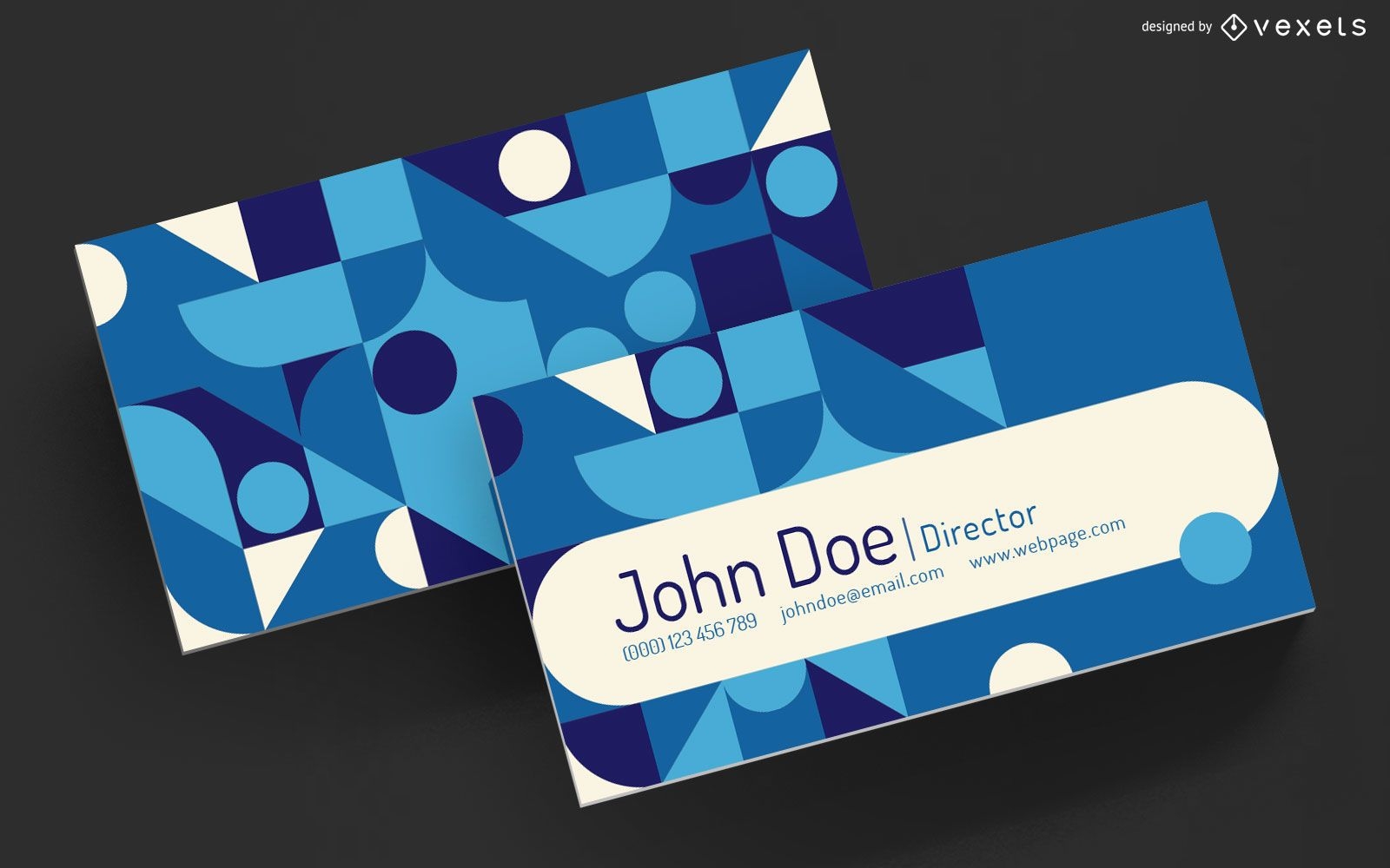 Geometric business card design