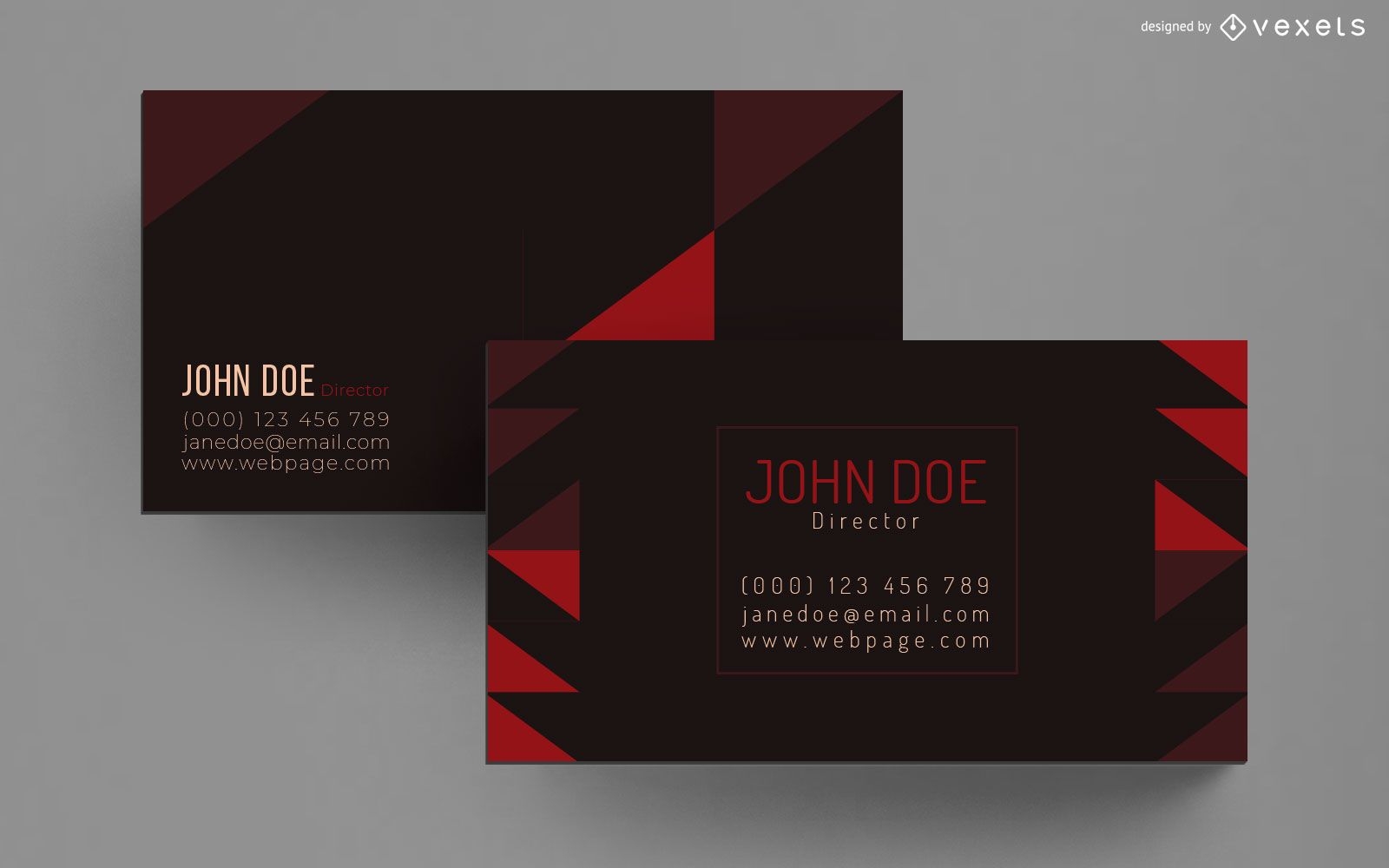 Stylish geometric business card