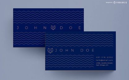 Business card zigzag design Business card zigzag design