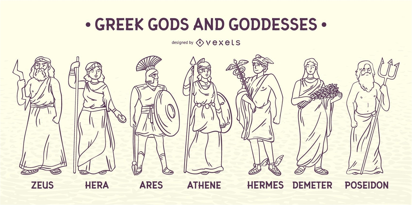 Acariciar deuses e deusas gregos
