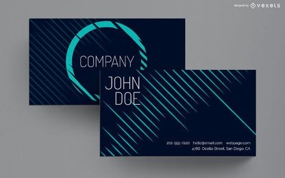 Business card lines design