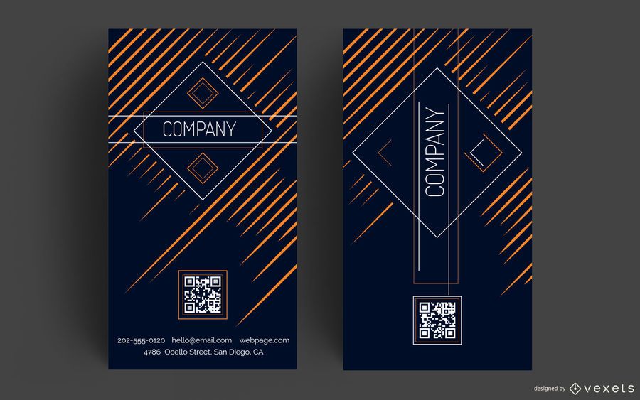 Business card vertical design Business card vertical design