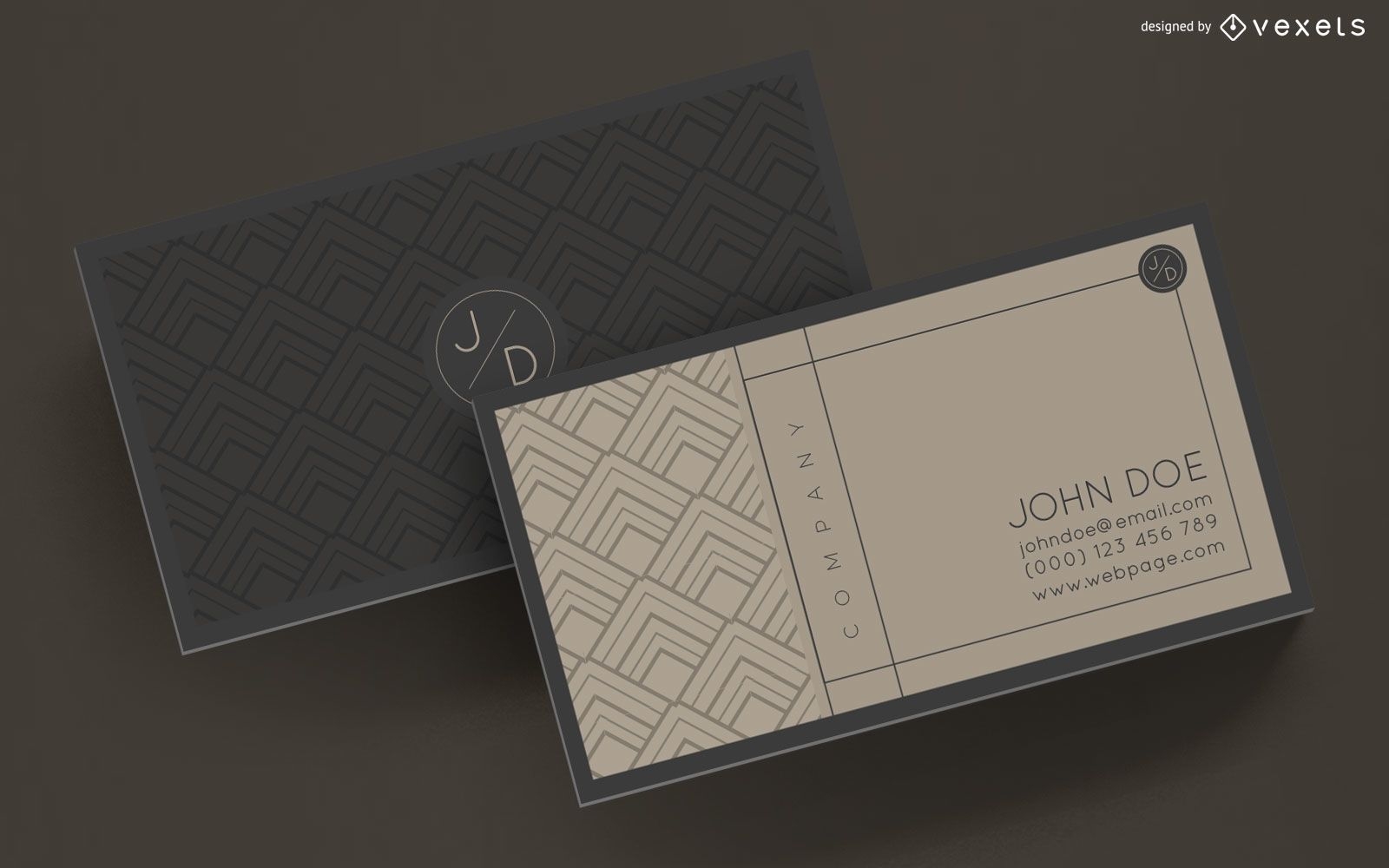 Design de cartão de visita elegante