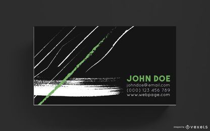 Business card brush strokes design Business card brush strokes design