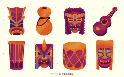 Conjunto de elementos planos de Hawaii