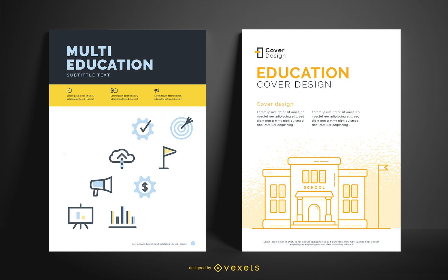 Plantilla editable del cartel de educaci