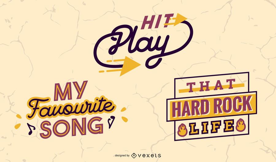 Paquete de banner de letras de música Paquete de banner de letras de música