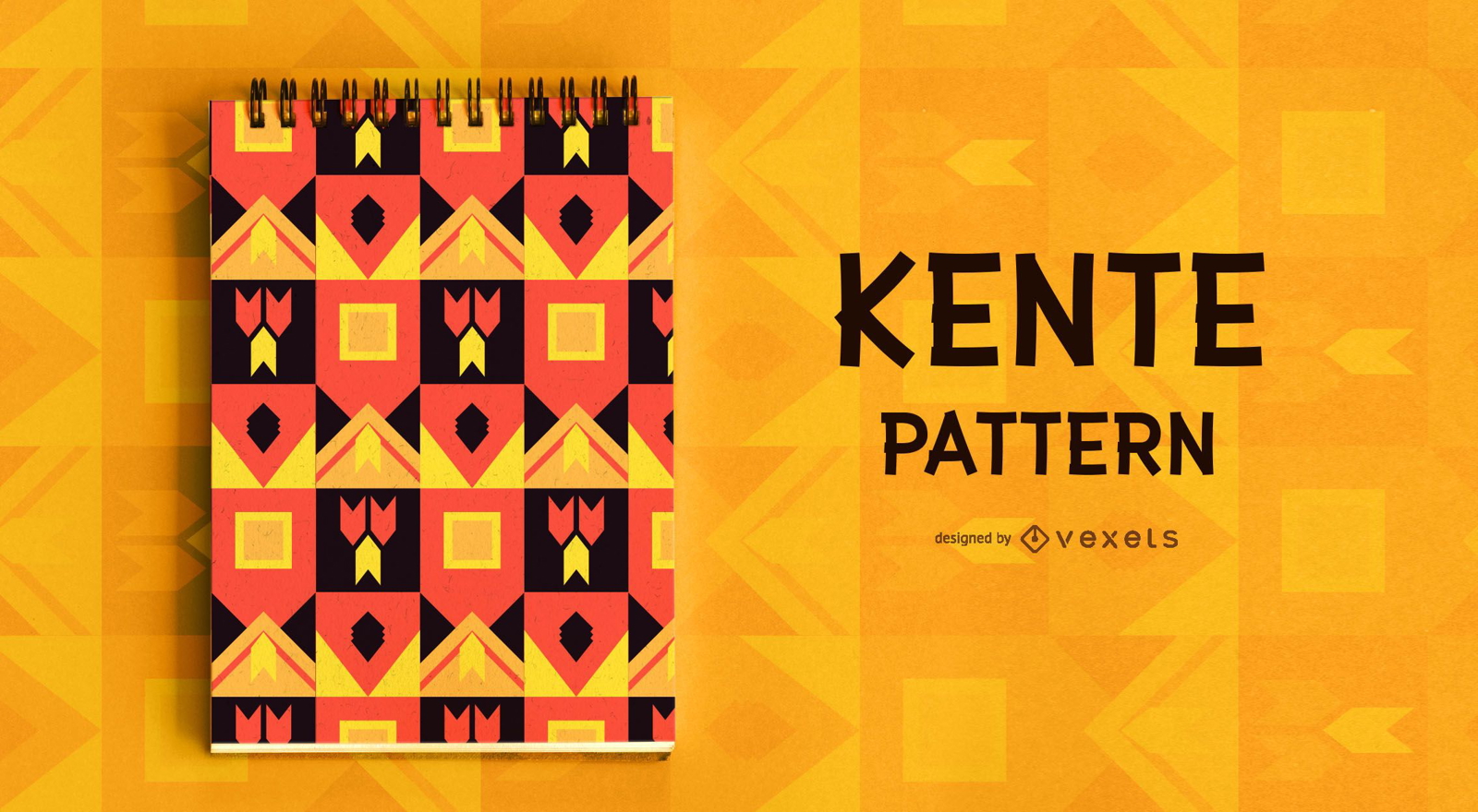 Diseño de patrón de estilo Kente