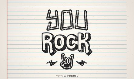 Diseño de letras de rock Diseño de letras de rock