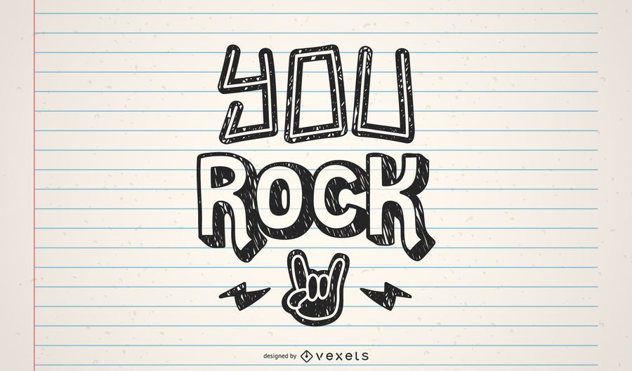 Diseño de letras de rock Diseño de letras de rock