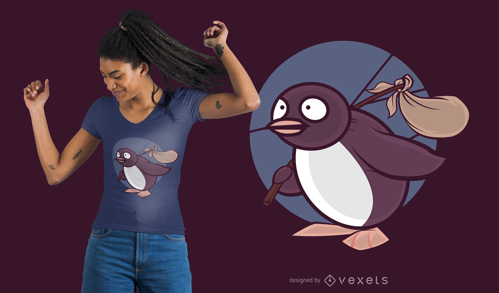 Design de camisetas Penguin