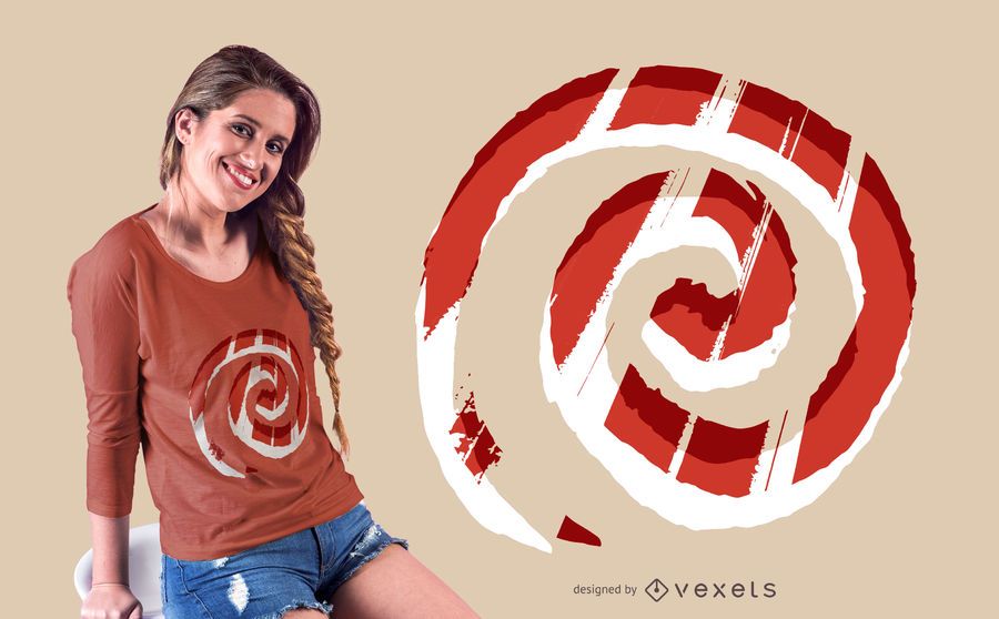Abstract spiral t-shirt design Abstract spiral t-shirt design