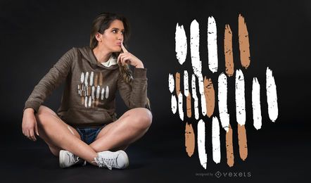 Abstract brush strokes t-shirt design Abstract brush strokes t-shirt design