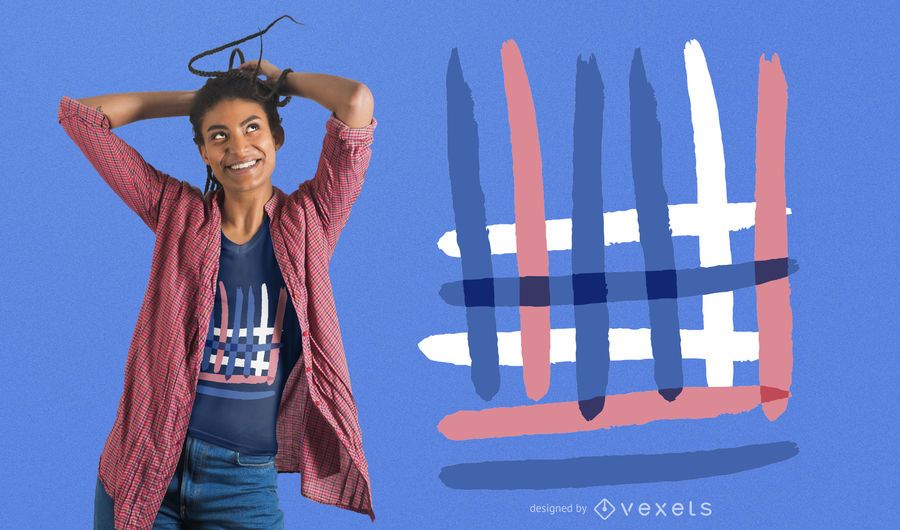 Abstract overlapped lines t-shirt design Abstract overlapped lines t-shirt design