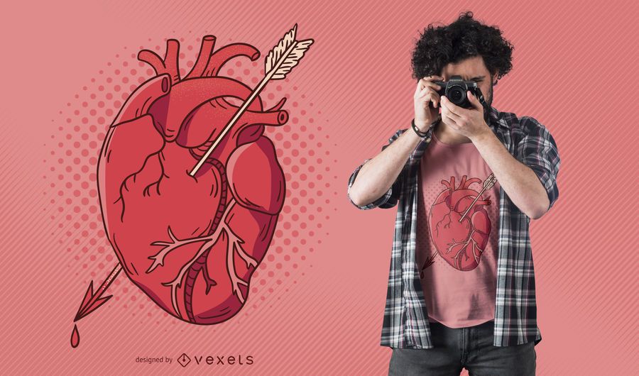 Arrow heart t-shirt design Arrow heart t-shirt design
