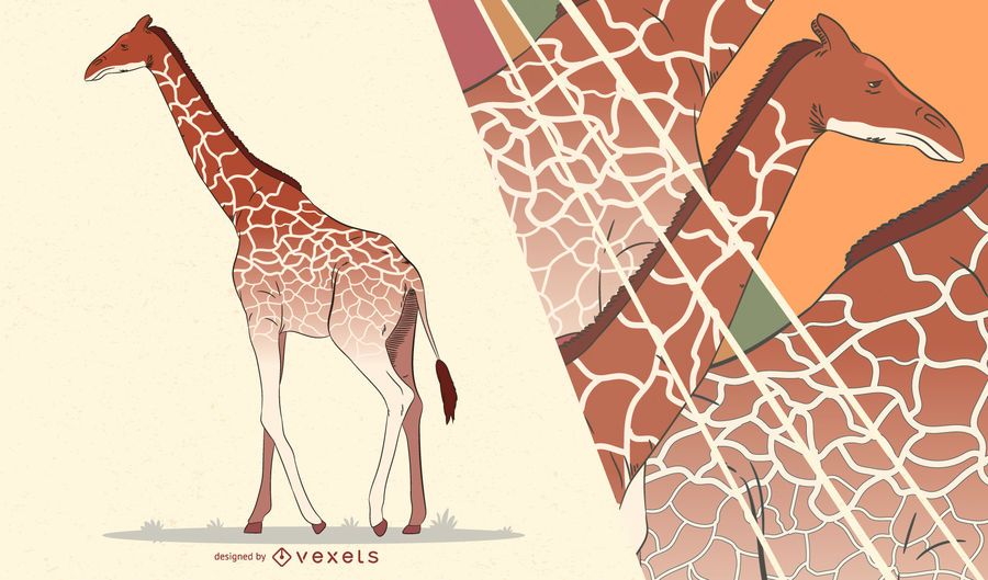Giraffe artistic illustration Giraffe artistic illustration