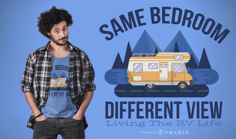 RV life quote t-shirt design RV life quote t-shirt design