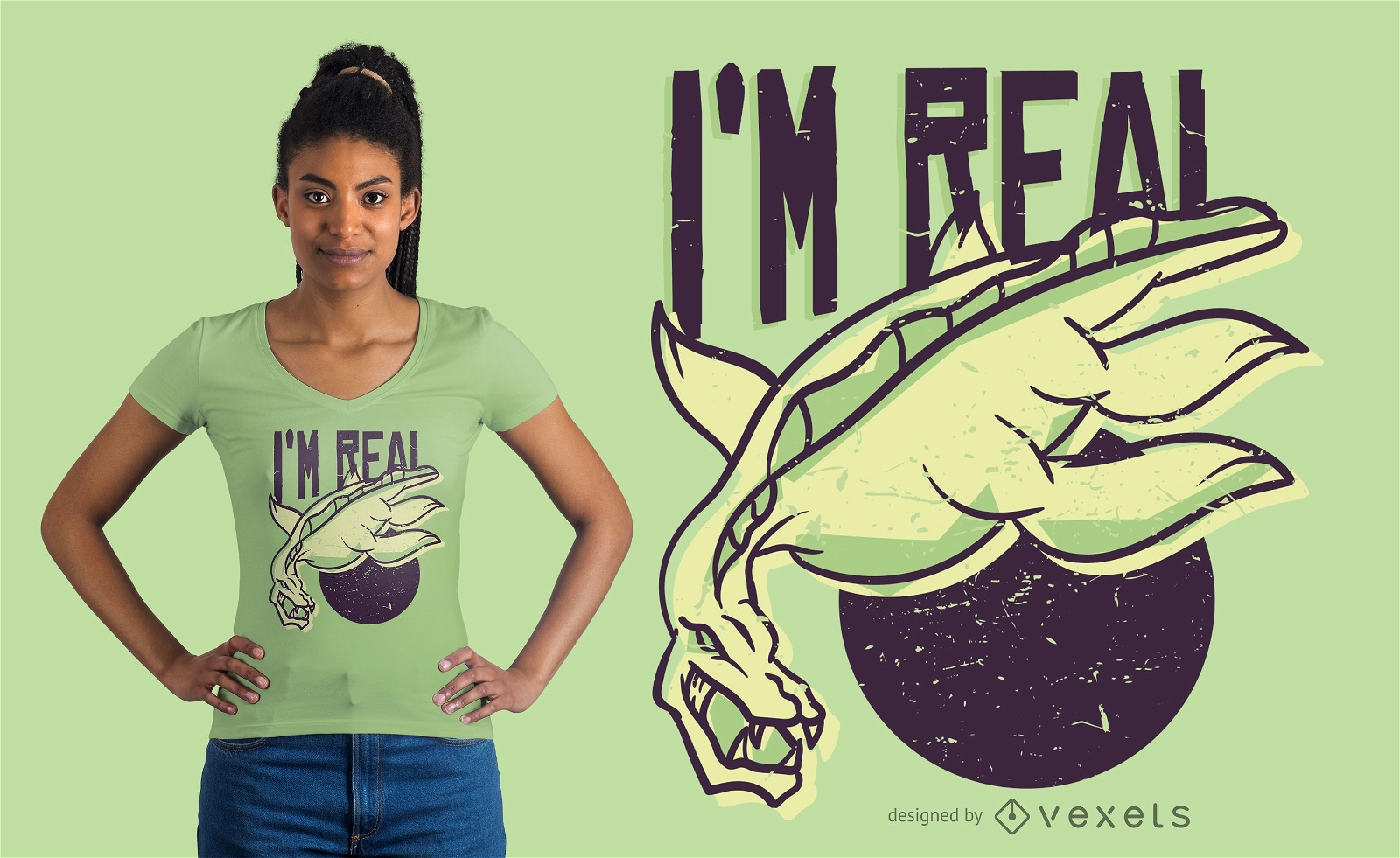 Design de camiseta real do Loch Ness