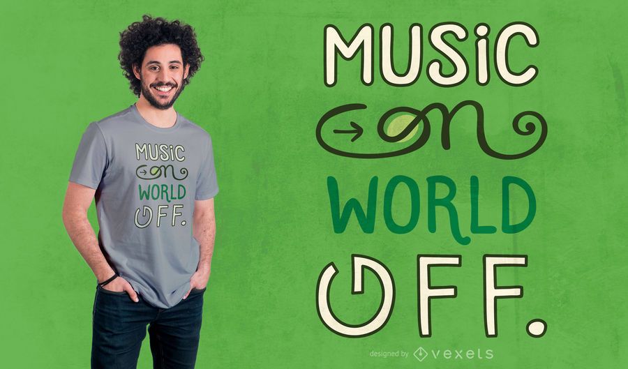 Music on t-shirt design Music on t-shirt design