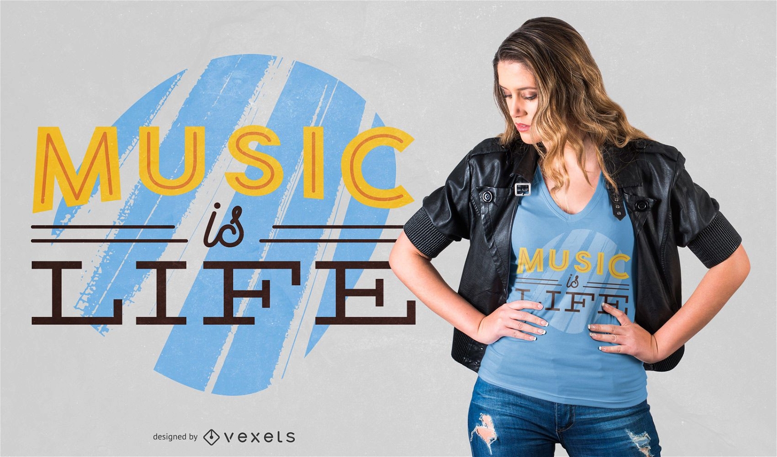 Musik ist Leben T-Shirt Design