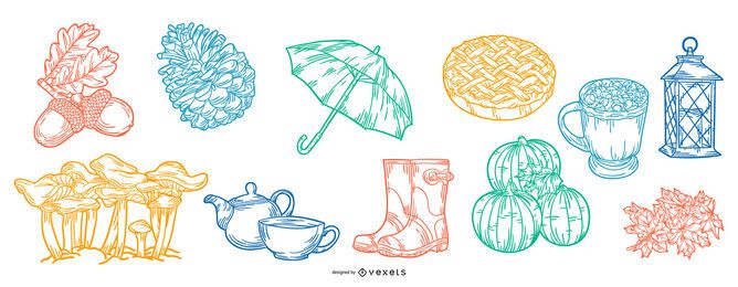 Fall-Element-Anschlag-Illustrations-Sammlung Fall-Element-Anschlag-Illustrations-Sammlung