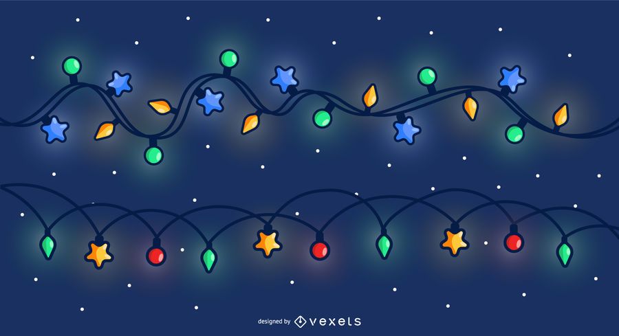 Fondo de cielo de luces de Navidad Fondo de cielo de luces de Navidad