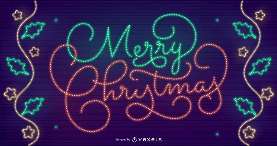 Merry christmas lights background design Merry christmas lights background design
