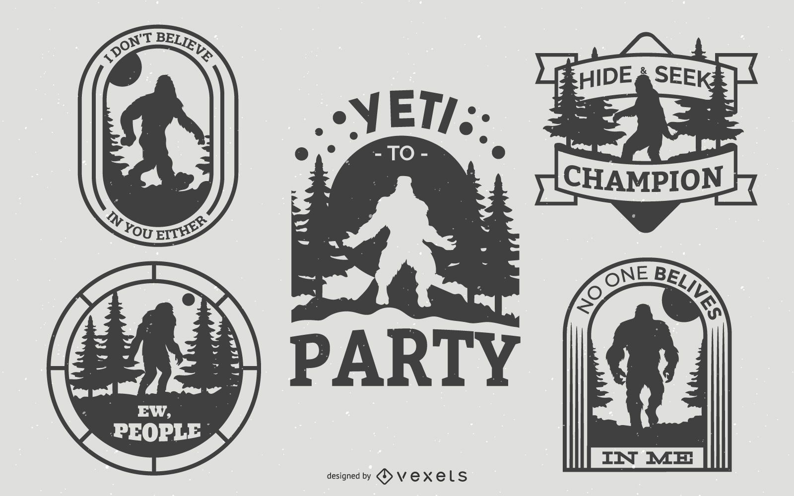 Bigfoot badges pack