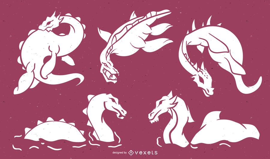 Loch Ness Monster Silhouette Pack Loch Ness Monster Silhouette Pack