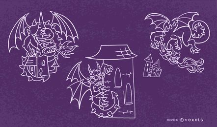 Dragon stroke set Dragon stroke set