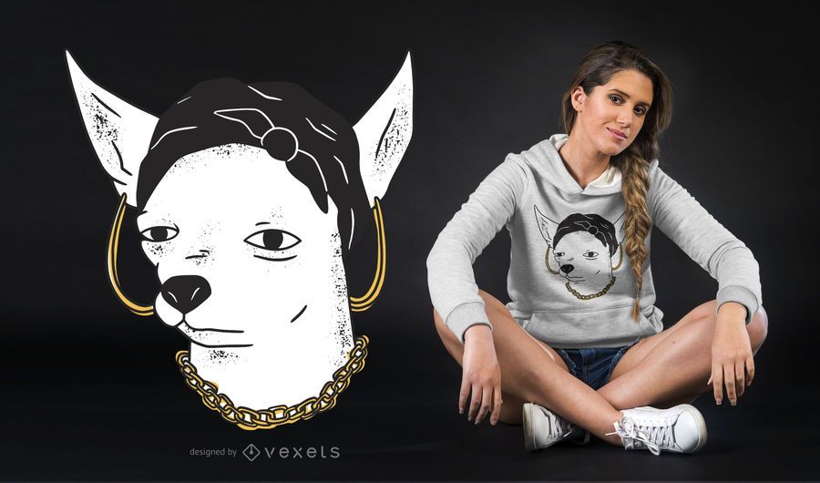 Design de t-shirt de mulher chihuaua Design de t-shirt de mulher chihuaua