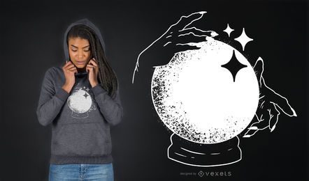 Crystal ball t-shirt design Crystal ball t-shirt design