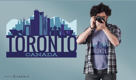 Toronto skyline t-shirt design