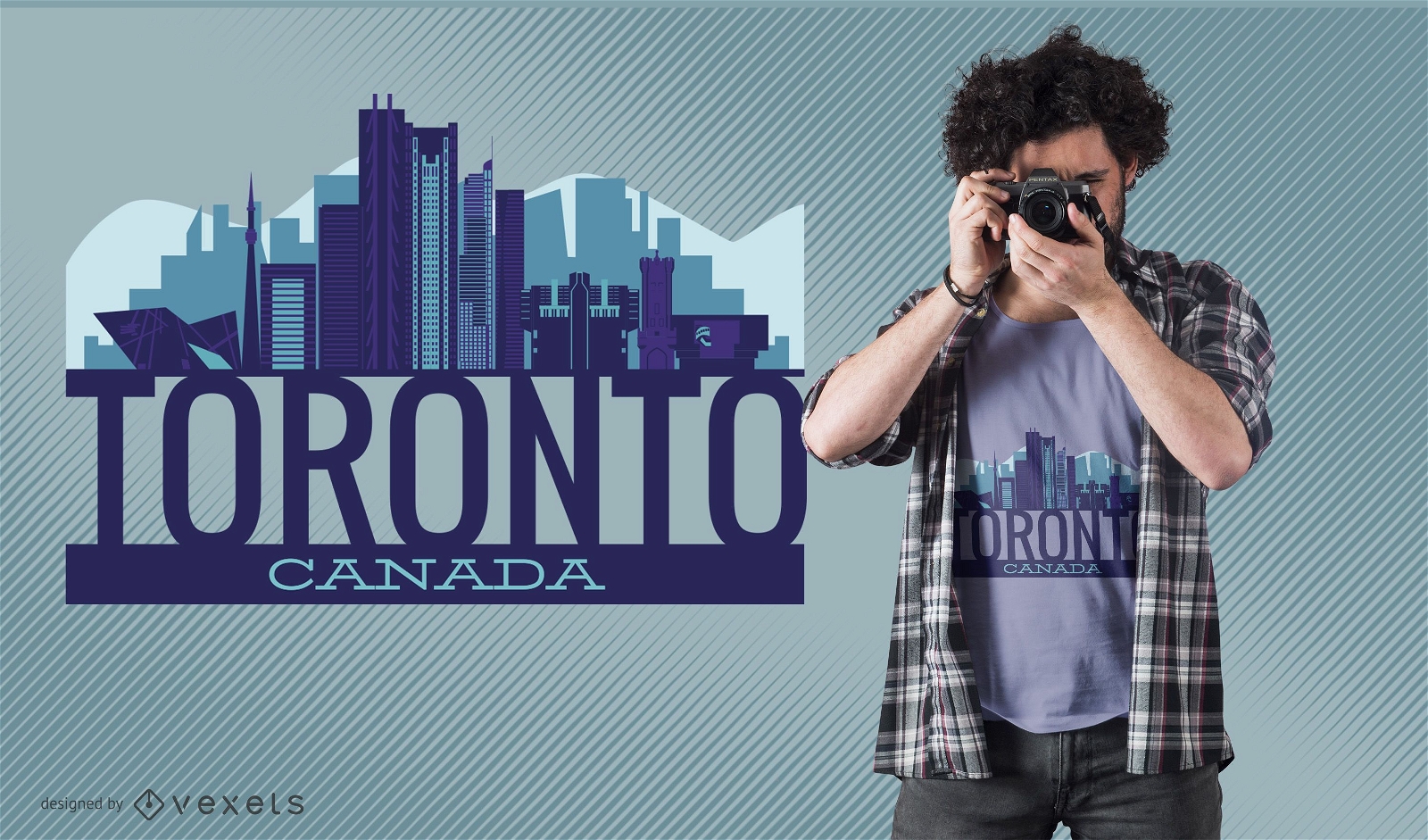 Design de camiseta do horizonte de Toronto