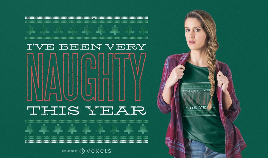 Naughty christmas t-shirt design Naughty christmas t-shirt design