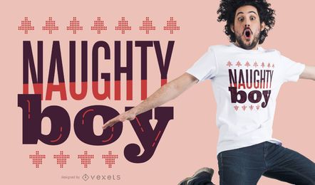 Christmas naughty boy t-shirt design Christmas naughty boy t-shirt design