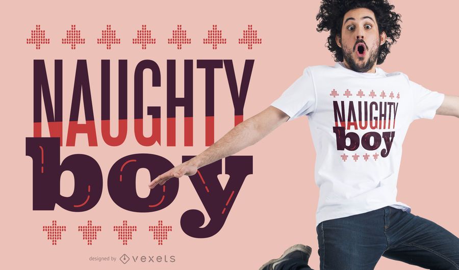 Christmas naughty boy t-shirt design Christmas naughty boy t-shirt design