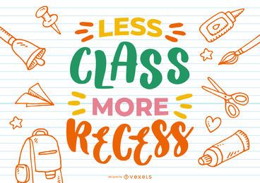 Less class lettering design Less class lettering design