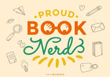 Poud book nerd rotulación diseño Poud book nerd rotulación diseño