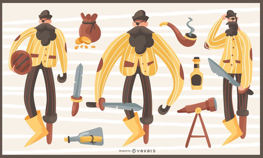 Pirates vector pack Pirates vector pack
